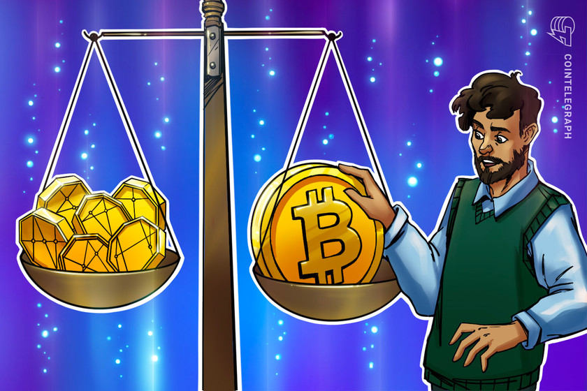 Bitcoin market dominance plumbs 4-year lows as BTC price ditches K