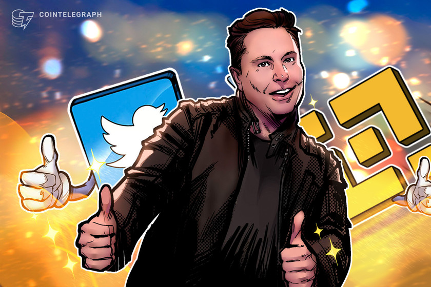 Binance wired 0M to back Musk’s Twitter takeover — CZ