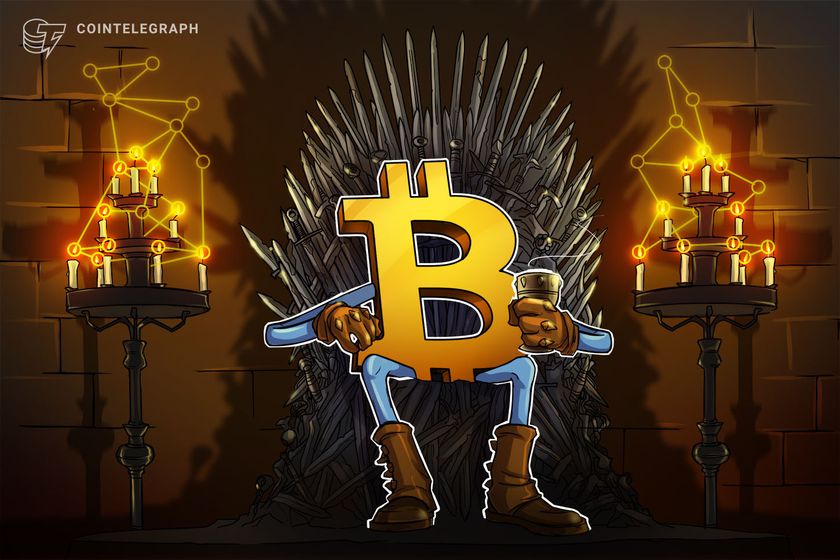 Bitcoin dominance threatens ‘likely top’ despite BTC price eyeing K