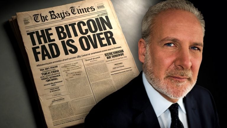 Economist Peter Schiff Declares ‘Bitcoin Fad is Over’ as Gold Prices Soar
