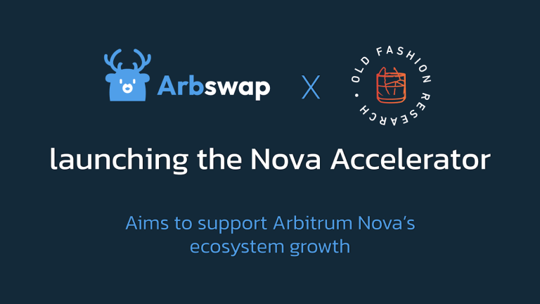 Arbswap Launches the Nova Accelerator to Support Arbitrum’s Ecosystem Growth